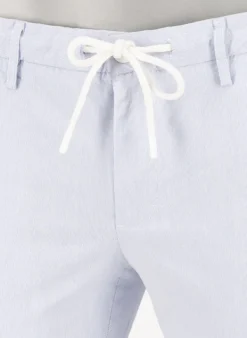 ALBERTO Hose Jump, Slim Fit, Baumwolle, hellblau gestreift^ Hosen|Chino