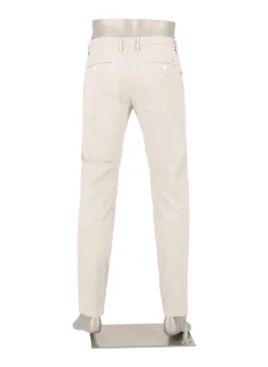 ALBERTO Hose Jump, Slim Fit, Baumwolle, beige gestreift^ Chino|Hosen