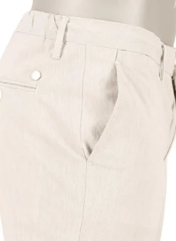 ALBERTO Hose Jump, Slim Fit, Baumwolle, beige gestreift^ Chino|Hosen