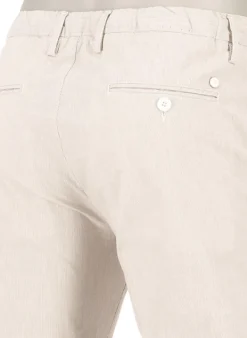 ALBERTO Hose Jump, Slim Fit, Baumwolle, beige gestreift^ Chino|Hosen