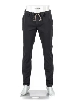 ALBERTO Hose Jump, Slim Fit, Baumwolle, schwarz^ Smart Cotton|Hosen