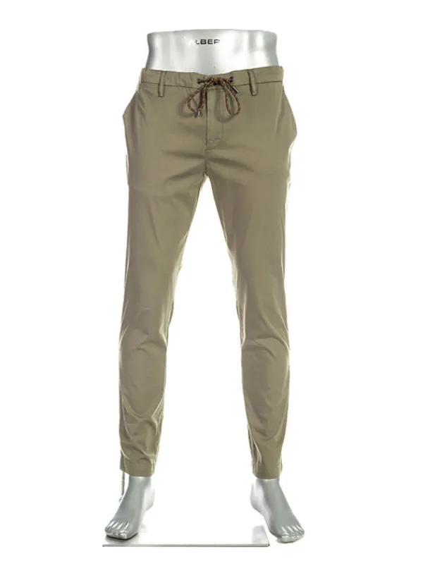 ALBERTO Hose Jump, Slim Fit, Baumwolle, militarygrün^ Smart Cotton|Hosen
