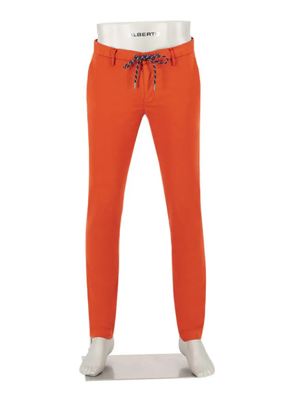 ALBERTO Hose Jump, Slim Fit, Baumwolle, rost^ Hosen