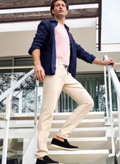 ALBERTO Hose Jump, Slim Fit, Baumwolle, ecru^ Hosen