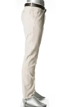 ALBERTO Hose Ken, Tapered Fit, Leinen, beige^ Hosen