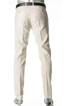 ALBERTO Hose Ken, Tapered Fit, Leinen, beige^ Hosen