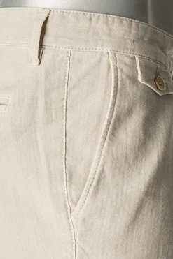 ALBERTO Hose Ken, Tapered Fit, Leinen, beige^ Hosen