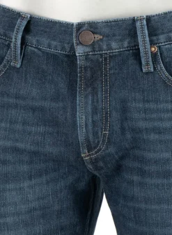 ALBERTO Hose Pipe, Regular Fit, Japan Denim, dunkelblau^ Jeans