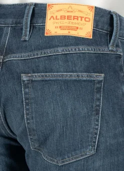ALBERTO Hose Pipe, Regular Fit, Japan Denim, dunkelblau^ Jeans