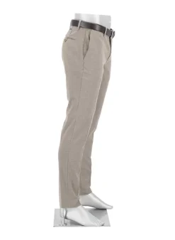 ALBERTO Hose Rob, Slim Fit, Baumwolle, braun meliert^ Hosen