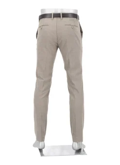 ALBERTO Hose Rob, Slim Fit, Baumwolle, braun meliert^ Hosen