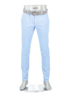 ALBERTO Hose Rob, Slim Fit, Baumwolle, hellblau^ Hosen