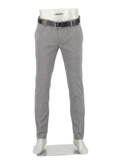 ALBERTO Hose Rob, Slim Fit, Baumwolle, grau meliert^ Hosen