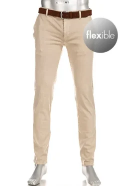 ALBERTO Hose Rob, Slim Fit, Baumwolle T400®, hellbeige^ Jeans