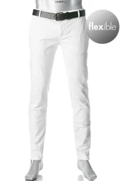 ALBERTO Hose Rob, Slim Fit, Baumwolle T400®, weiß^ Alles Weiss|Jeans