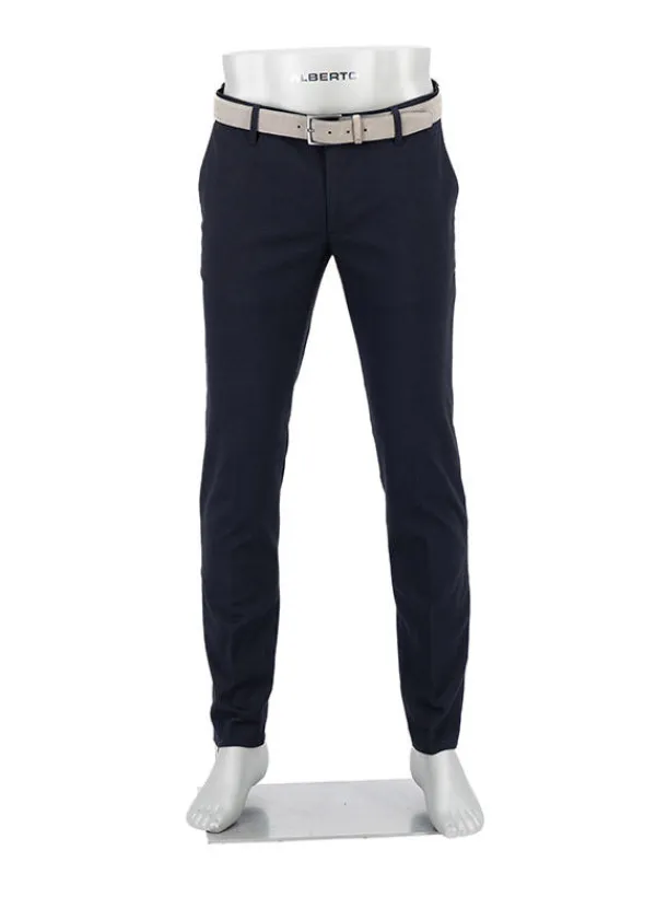 ALBERTO Hose Rob, Slim Fit, Baumwolle, dunkelblau^ Hosen