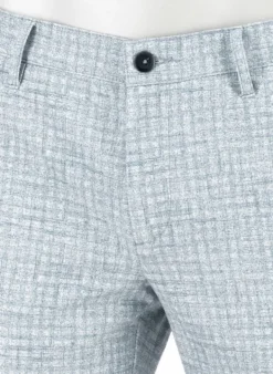 ALBERTO Hose Rob, Slim Fit, Jersey, hellgrau kariert^ Hosen