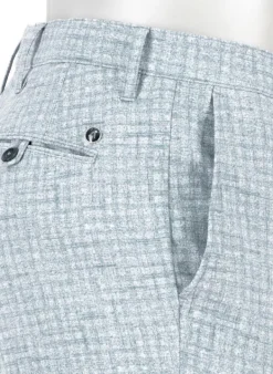 ALBERTO Hose Rob, Slim Fit, Jersey, hellgrau kariert^ Hosen