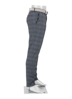 ALBERTO Hose Rob, Slim Fit, Jersey, grau kariert^ Hosen