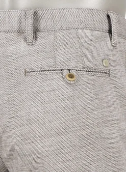ALBERTO Hose Rob, Slim Fit, Jersey, braun gemustert^ Hosen