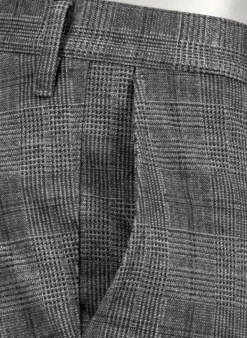 ALBERTO Hose Rob, Slim Fit, Jersey, grau kariert^ Hosen