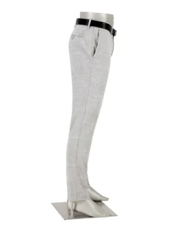 ALBERTO Hose Rob, Slim Fit, Jersey, grau gemustert^ Hosen