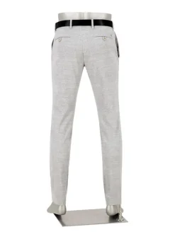 ALBERTO Hose Rob, Slim Fit, Jersey, grau gemustert^ Hosen