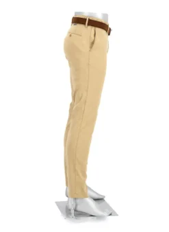ALBERTO Hose Rob, Slim Fit, Leinen, beige^ Hosen