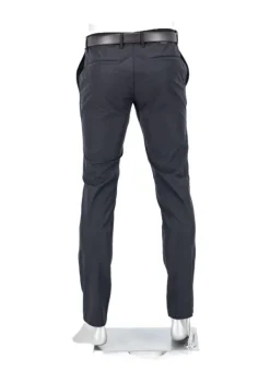 ALBERTO Hose Rob, Slim Fit, Mikrofaser wasserabweisend, schwarz meliert^ Hosen