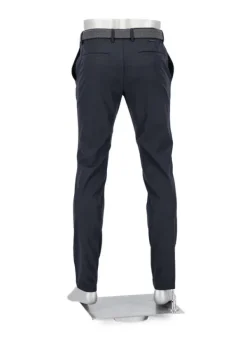 ALBERTO Hose Rob, Slim Fit, Mikrofaser wasserabweisend, navy meliert^ Hosen