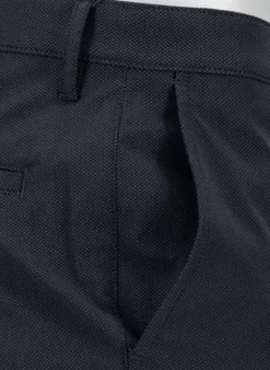 ALBERTO Hose Rob, Slim Fit, Mikrofaser wasserabweisend, navy meliert^ Hosen