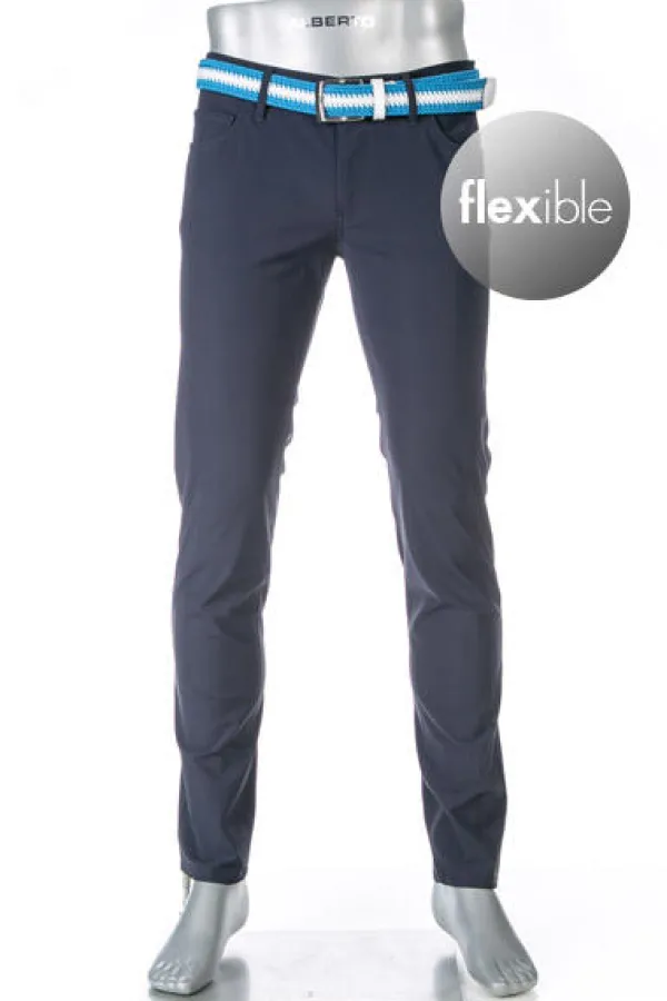 ALBERTO Hose, Slim Fit, Mikrofaser Revolutional®, navy^ Revolutional|Hosen