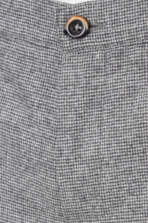 ALBERTO Hose, Slim Fit, Wolle waschbar, grau meliert^ Dressy|Hosen