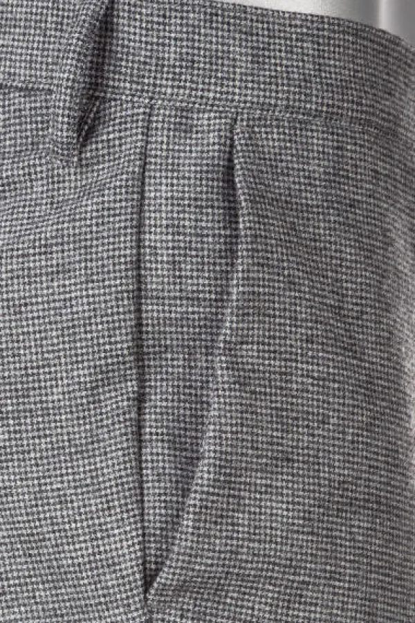 ALBERTO Hose, Slim Fit, Wolle waschbar, grau meliert^ Dressy|Hosen