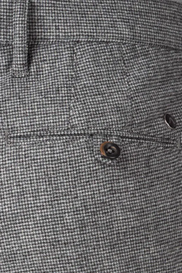 ALBERTO Hose, Slim Fit, Wolle waschbar, grau meliert^ Dressy|Hosen