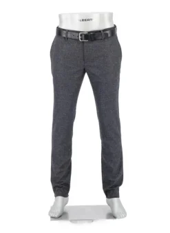 ALBERTO Hose, Slim Fit, Wolle waschbar, anthrazit meliert^ Hosen