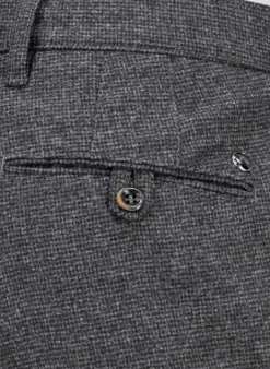 ALBERTO Hose, Slim Fit, Wolle waschbar, anthrazit meliert^ Hosen