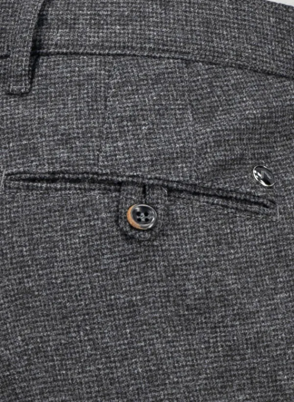 ALBERTO Hose, Slim Fit, Wolle waschbar, anthrazit meliert^ Hosen