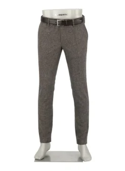 ALBERTO Hose, Slim Fit, Wolle waschbar, greige meliert^ Hosen