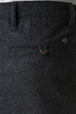 ALBERTO Hose, Slim Fit, Wolle waschbar, navy meliert^ Dressy|Hosen