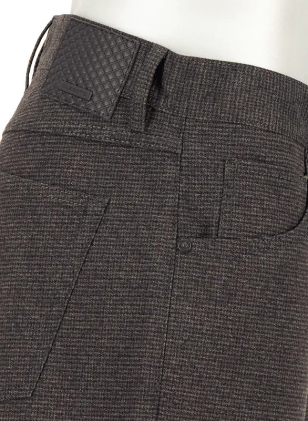 ALBERTO Hose Stone, Modern Fit, Baumwoll-Stretch, anthra-schoko^ Hosen