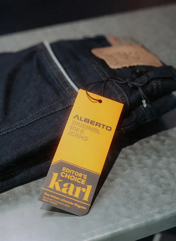 ALBERTO Jeans Bike, Regular Fit, Baumwoll-Stretch wasserabweisend 10oz, nachtblau^ Bike|Jeans