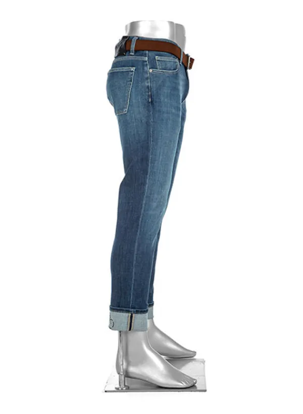 ALBERTO Jeans Bike, Slim Fit, Baumwoll-Stretch 12oz, blau^ Bike|Jeans
