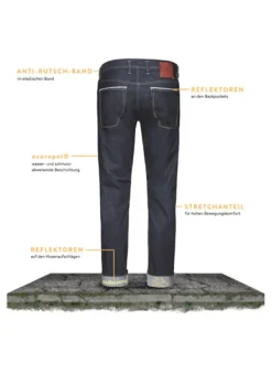 ALBERTO Jeans Bike, Slim Fit, Baumwoll-Stretch 12oz, blau^ Bike|Jeans