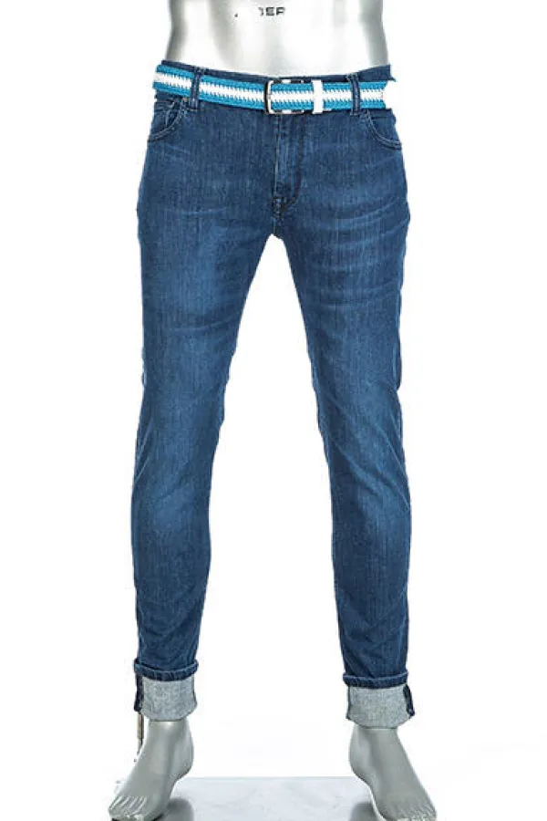 ALBERTO Jeans Bike, Slim Fit, Bio Baumwoll-Stretch 11oz, blau^ Bike|Jeans