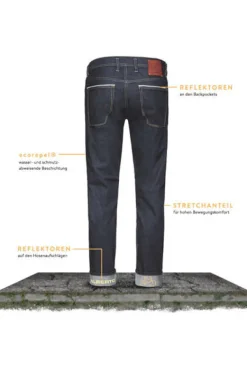 ALBERTO Jeans Bike, Slim Fit, Bio Baumwoll-Stretch 11oz, blau^ Bike|Jeans