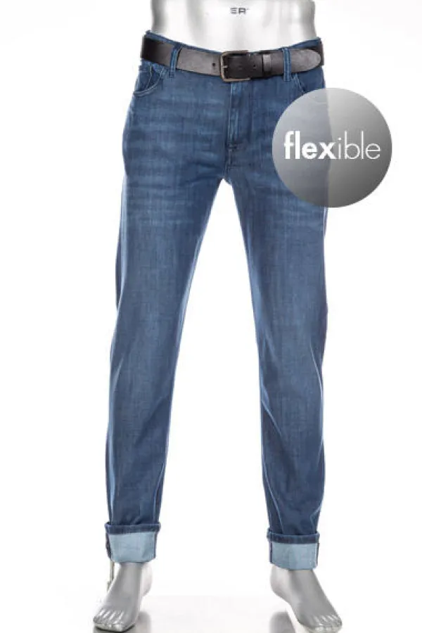 ALBERTO Jeans Bike, Slim Fit, Mikrofaser-Tencel™,dunkelblau^ Bike|Jeans