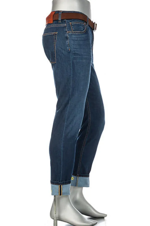 ALBERTO Jeans BikeSpeed, Slim Fit, Baumwoll-Stretch Coolmax®, mittelblau^ Bike|Jeans