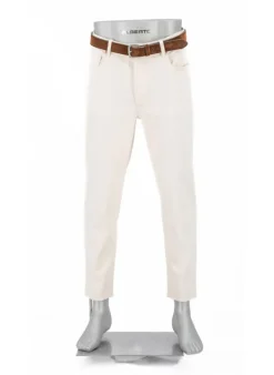 ALBERTO Jeans Jive, Wide Fit, Baumwoll-Stretch cropped, creme^ Alles Weiss|Jeans