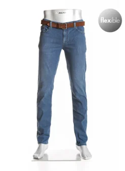 ALBERTO Jeans Pipe, Regular Fit, Baumwoll-Stretch COOLMAX®, dunkelblau^ Jeans|Premium Business Jeans